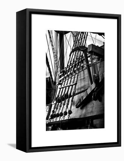 Ropes and Anchor El Galeon, Authentic Replica of 17th Century Spanish Galleon at Pier 84, New York-Philippe Hugonnard-Framed Stretched Canvas