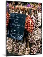 Ropes of Garlic in Local Shop, Nice, France-Bill Bachmann-Mounted Photographic Print