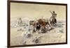 Roping the Longhorns-Charles Marion Russell-Framed Giclee Print