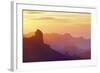 Roque Bentayga at sunset, Gran Canaria, Canary Islands, Spain, Atlantic Ocean, Europe-Neil Farrin-Framed Photographic Print