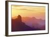 Roque Bentayga at sunset, Gran Canaria, Canary Islands, Spain, Atlantic Ocean, Europe-Neil Farrin-Framed Photographic Print