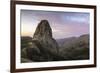 Roque De Agando in the Morning Light, La Gomera, Canary Islands, Spain-Marco Isler-Framed Photographic Print