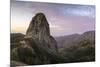 Roque De Agando in the Morning Light, La Gomera, Canary Islands, Spain-Marco Isler-Mounted Photographic Print