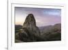 Roque De Agando in the Morning Light, La Gomera, Canary Islands, Spain-Marco Isler-Framed Photographic Print