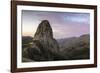 Roque De Agando in the Morning Light, La Gomera, Canary Islands, Spain-Marco Isler-Framed Photographic Print