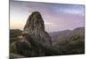 Roque De Agando in the Morning Light, La Gomera, Canary Islands, Spain-Marco Isler-Mounted Photographic Print