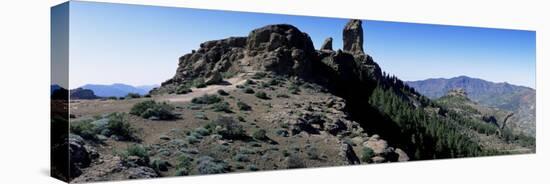 Roque Nublo, 1813M, Gran Canaria, Canary Islands, Spain, Europe-Kim Hart-Stretched Canvas