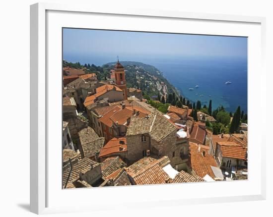 Roquebrune, Cote D´Azur, Alpes-Maritimes, Provence-Alpes-Cote D'Azur, Frankreich-Katja Kreder-Framed Photographic Print