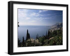 Roquebrune, View Along Coast Towards Monaco, Alpes-Maritimes, Cote d'Azur, Provence, France-Ruth Tomlinson-Framed Photographic Print