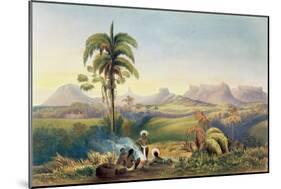 Roraima, Range of Sandstone Mountains in Guiana, Views in the Interior of Guiana-Charles Bentley-Mounted Giclee Print