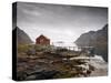 Rorbu and Jetty on Fjord, Lofoten Islands, Norway, Scandinavia, Europe-Purcell-Holmes-Stretched Canvas