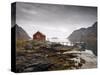Rorbu and Jetty on Fjord, Lofoten Islands, Norway, Scandinavia, Europe-Purcell-Holmes-Stretched Canvas