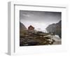 Rorbu and Jetty on Fjord, Lofoten Islands, Norway, Scandinavia, Europe-Purcell-Holmes-Framed Photographic Print