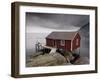 Rorbu on Stilts by Fjord, Lofoten Islands, Norway, Scandinavia, Europe-Purcell-Holmes-Framed Photographic Print