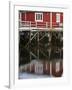 Rorbu, tradition fishing huts, village Reine, Moskenesoya. Lofoten Islands. Norway-Martin Zwick-Framed Photographic Print