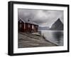 Rorbuer on Fjord with Mountains, Lofoten Islands, Norway, Scandinavia, Europe-Purcell-Holmes-Framed Photographic Print