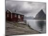 Rorbuer on Fjord with Mountains, Lofoten Islands, Norway, Scandinavia, Europe-Purcell-Holmes-Mounted Photographic Print