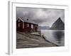 Rorbuer on Fjord with Mountains, Lofoten Islands, Norway, Scandinavia, Europe-Purcell-Holmes-Framed Photographic Print