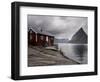 Rorbuer on Fjord with Mountains, Lofoten Islands, Norway, Scandinavia, Europe-Purcell-Holmes-Framed Photographic Print