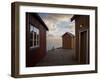 Rorbuer on Jetty, Lofoten Islands, Norway, Scandinavia, Europe-Purcell-Holmes-Framed Photographic Print