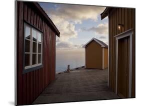 Rorbuer on Jetty, Lofoten Islands, Norway, Scandinavia, Europe-Purcell-Holmes-Mounted Photographic Print