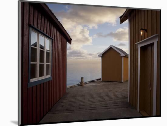 Rorbuer on Jetty, Lofoten Islands, Norway, Scandinavia, Europe-Purcell-Holmes-Mounted Photographic Print