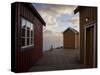 Rorbuer on Jetty, Lofoten Islands, Norway, Scandinavia, Europe-Purcell-Holmes-Stretched Canvas