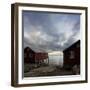 Rorbuer on Stilts at Waters Edge, Lofoten Islands, Norway, Scandinavia, Europe-Purcell-Holmes-Framed Photographic Print