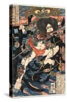 Rori Hakucho Chojun-Utagawa Kuniyoshi-Stretched Canvas