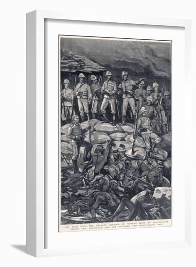 Rorke's Drift Chard and Bromhead with Their Men the Morning after the Zulu Attack-J. Nash-Framed Art Print