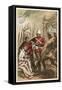 Rorke's Drift Defending the Hospital Against the Zulu Attack-null-Framed Stretched Canvas