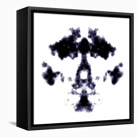 Rorschach Ink Graphic-magann-Framed Stretched Canvas