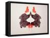 Rorschach Test Card No. 2-Science Source-Framed Stretched Canvas