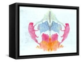 Rorschach Test Card No. 8-Science Source-Framed Stretched Canvas