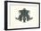 Rorschach Test in Black-null-Framed Art Print