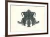 Rorschach Test in Black-null-Framed Premium Giclee Print