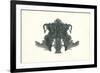 Rorschach Test in Black-null-Framed Premium Giclee Print