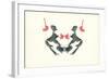 Rorschach Test in Red and Black-null-Framed Art Print