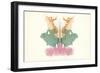 Rorschach Test in Red, Green and Orange-null-Framed Art Print