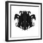 Rorschach type inkblot-Spencer Sutton-Framed Art Print