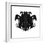 Rorschach type inkblot-Spencer Sutton-Framed Art Print