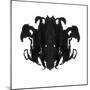 Rorschach type inkblot-Spencer Sutton-Mounted Art Print