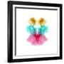 Rorschach type inkblot-Spencer Sutton-Framed Art Print