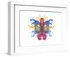 Rorschach type inkblot-Spencer Sutton-Framed Art Print