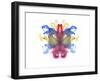 Rorschach type inkblot-Spencer Sutton-Framed Art Print