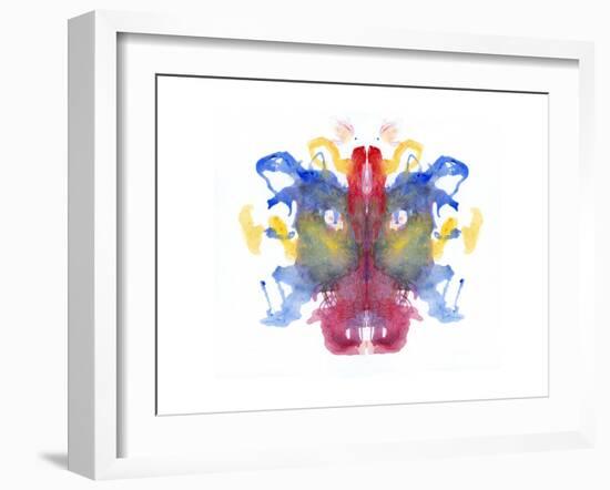 Rorschach type inkblot-Spencer Sutton-Framed Art Print