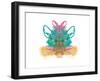 Rorschach type inkblot-Spencer Sutton-Framed Art Print