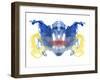 Rorschach type inkblot-Spencer Sutton-Framed Giclee Print