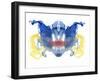 Rorschach type inkblot-Spencer Sutton-Framed Giclee Print