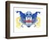 Rorschach type inkblot-Spencer Sutton-Framed Giclee Print